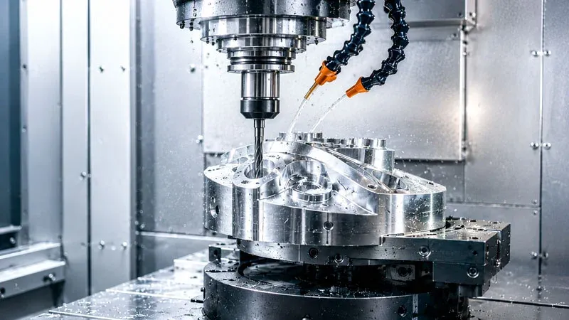Centro de usinagem CNC do projeto demonstrativo AXIS Usinagem