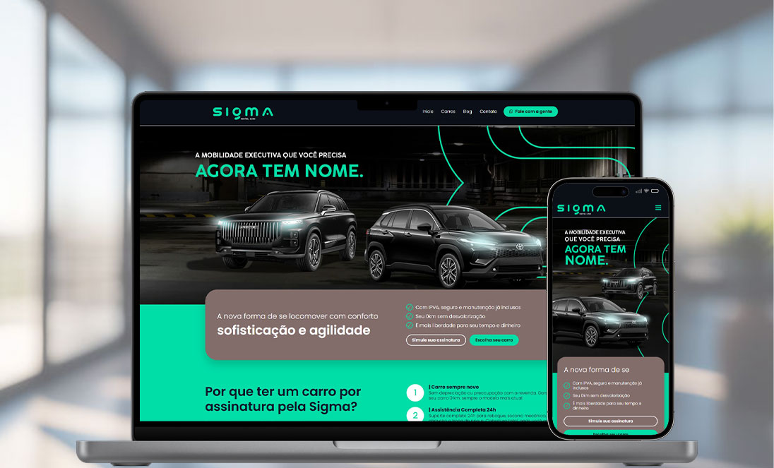 Exemplo de site profissional desenvolvido pela Forecast Web